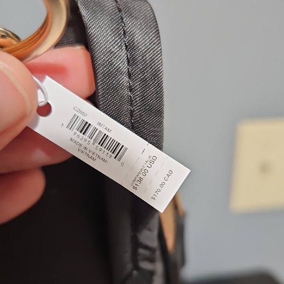 Coach NWT Floral Mini Backpack Charm - Picture 4 of 7